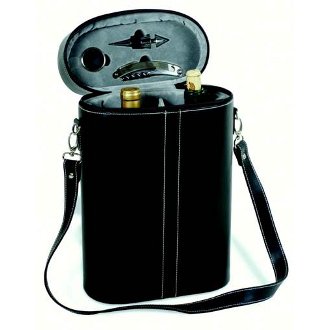 Two-Bottle Wine Travel Case with Wine Accessories