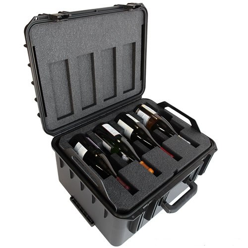 Wine Cruzer 8 Pack Pro Wine Suitcase With Wheels