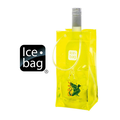 Ice Bag Collapsible Wine Cooler Bag, Yellow